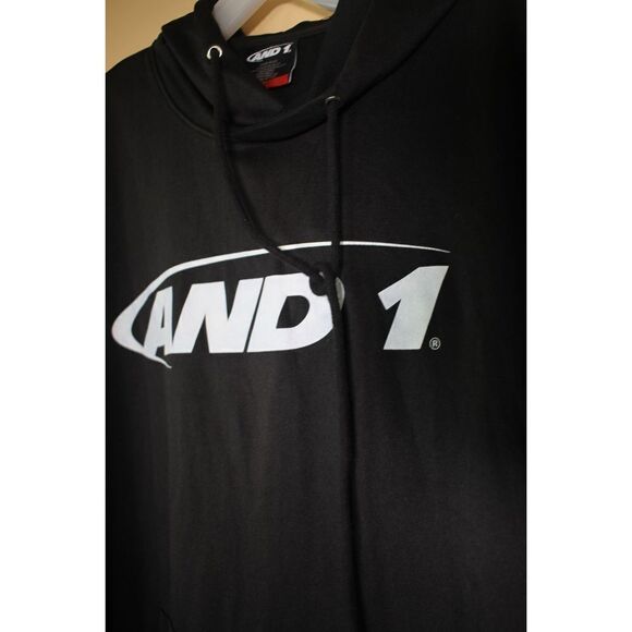 Vintage And 1 Black Short Sleeve Hoodie - Size Large - Picture 2 of 4